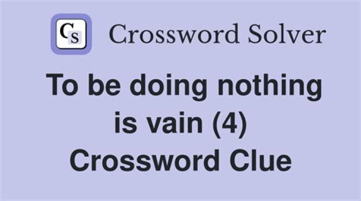 Unveiling The Transformative Power Of "Doing Nothing Say Crossword"