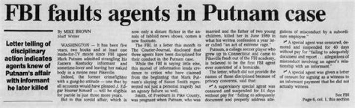 Unveiling The Enigmatic World Of FBI Agent Mark Putnam: A Journey Of Discovery