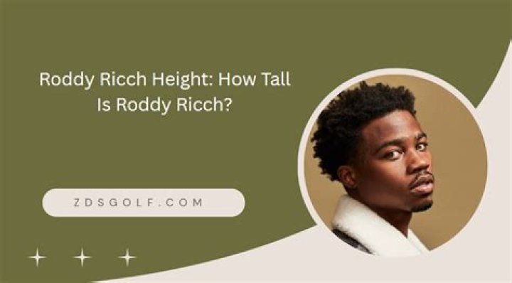 Unveiling The Height Of Roddy Ricch: Insights And Surprises Revealed