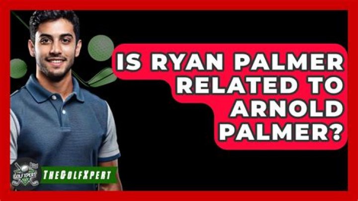 Ryan Palmer And Arnold Palmer Unrelated