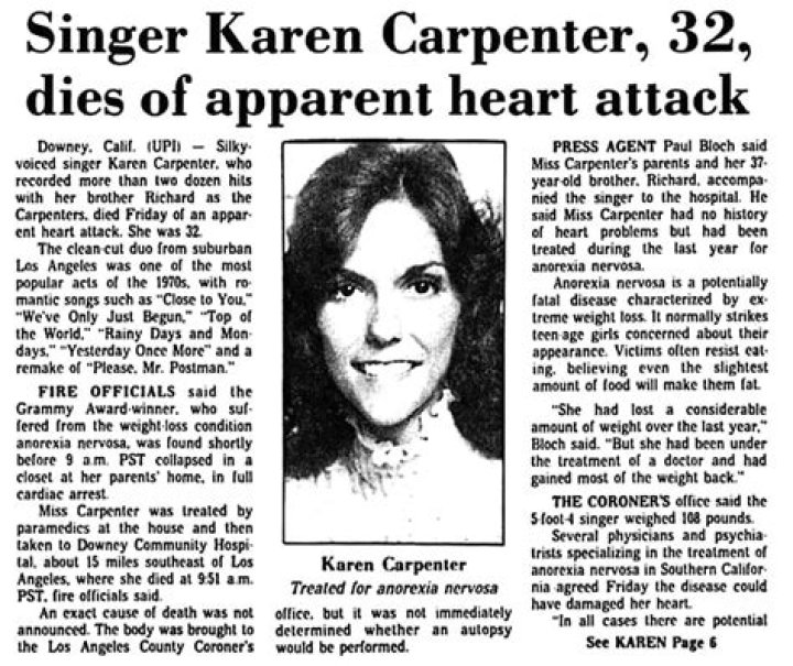 Karen Carpenter's Death And Beyond