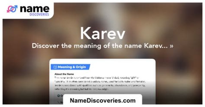 Unveiling The Karev Name: Origins And Intriguing Insights
