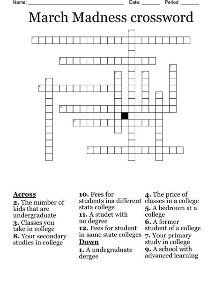 Uncover The Secrets Of March Madness Crosswords: Discoveries And Insights