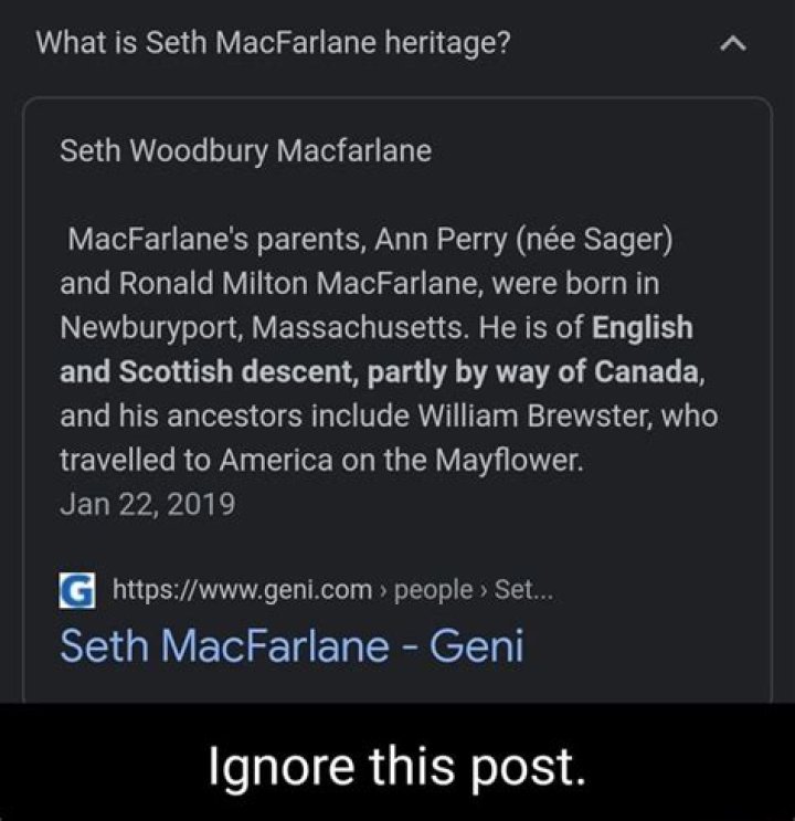 Uncover The Enigmatic Heritage Of Seth MacFarlane