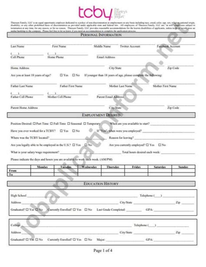 Unlock Insider Secrets And Land Your Dream TCBY Job