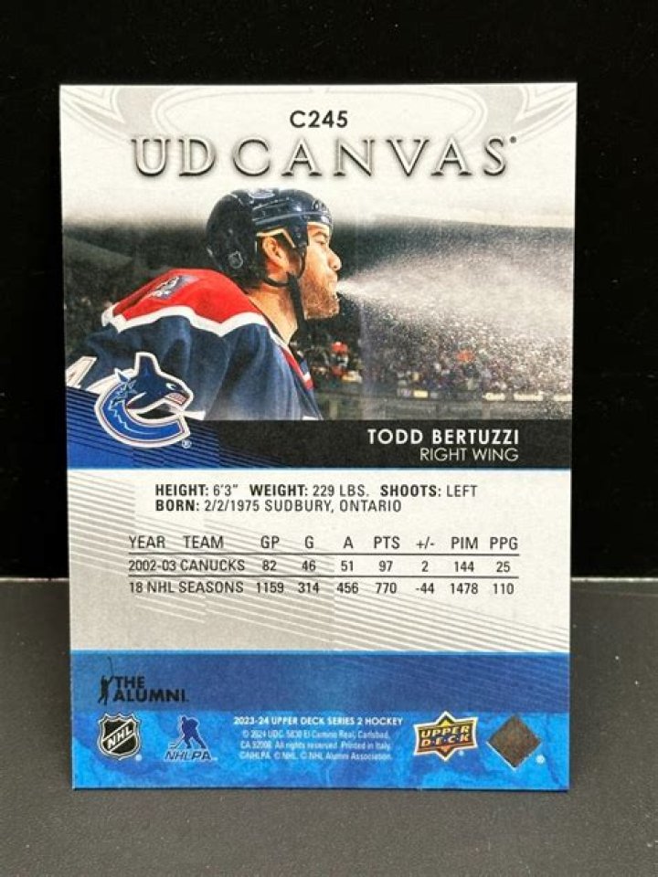 Todd Bertuzzi 2024: Hall Of Fame Bound?