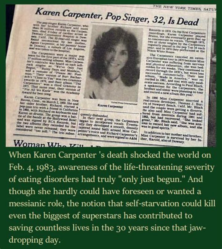 Unveiling The Hidden Truth: Karen Carpenter's Tragic End
