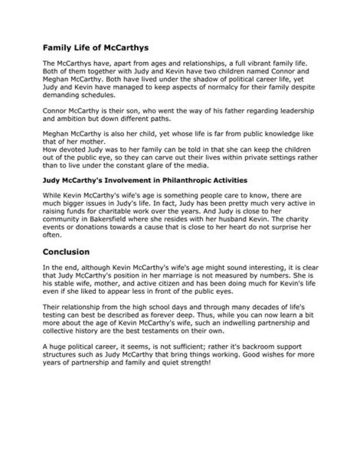 Discover The Identity Of Kevin McCarthy's Daughter